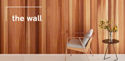壁・天井材シリーズのthe wallは、天然木の12樹種からお選びいただけます。
